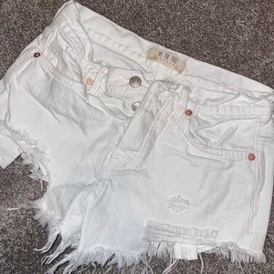 White free people shorts